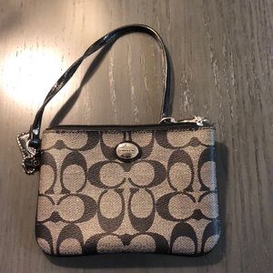 Black Coach Wristlet